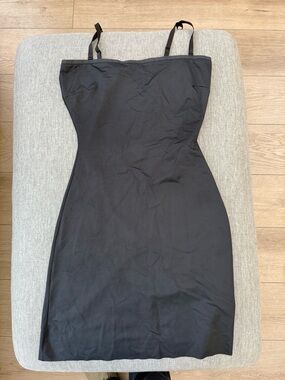 SPANX Black Slim Strapless Mini Dress with Removable Straps